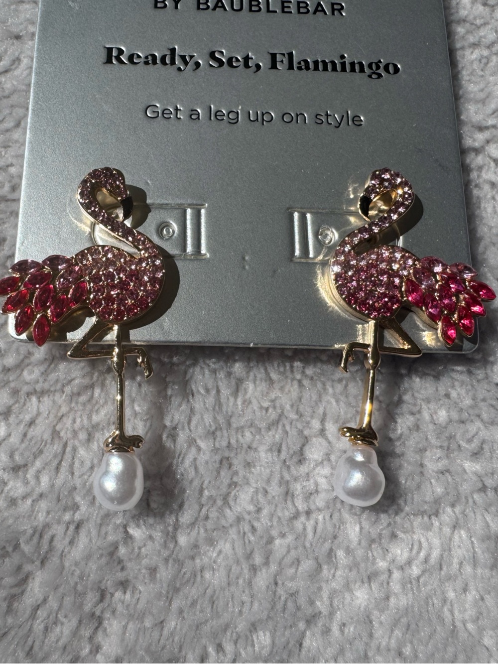 Sugarfix Women’s Ready Set Flamingo Earrings - Picture 2 of 3